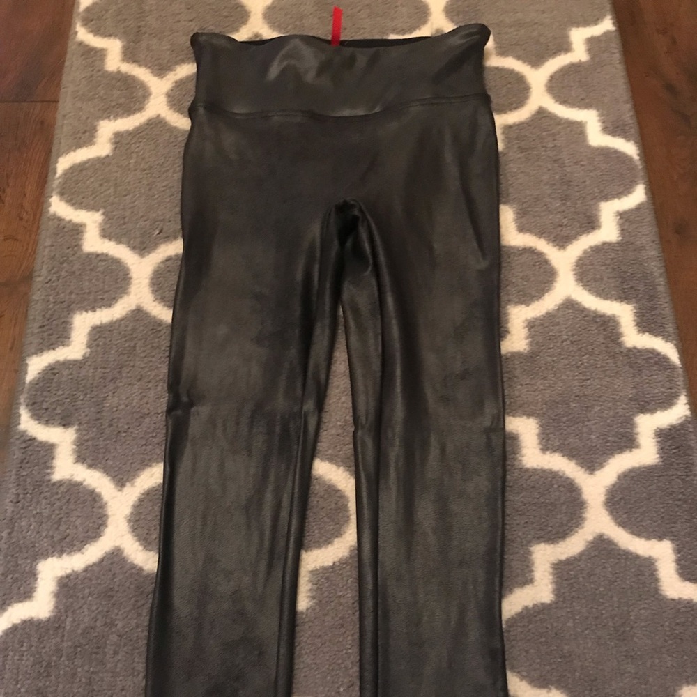 Spanxs faux leather leggings